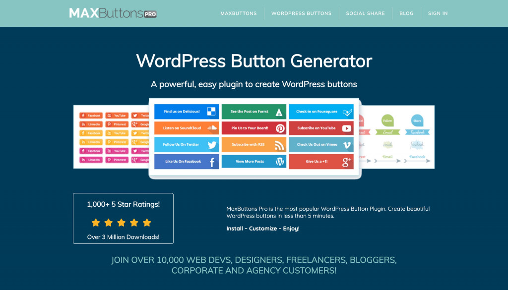 MaxButtons WordPress Button Plugin