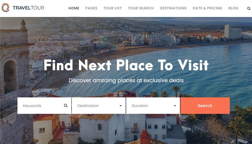 TravelTour theme for tour operators