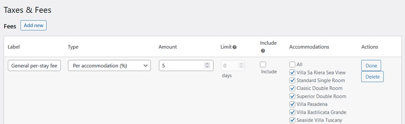 percentage fee