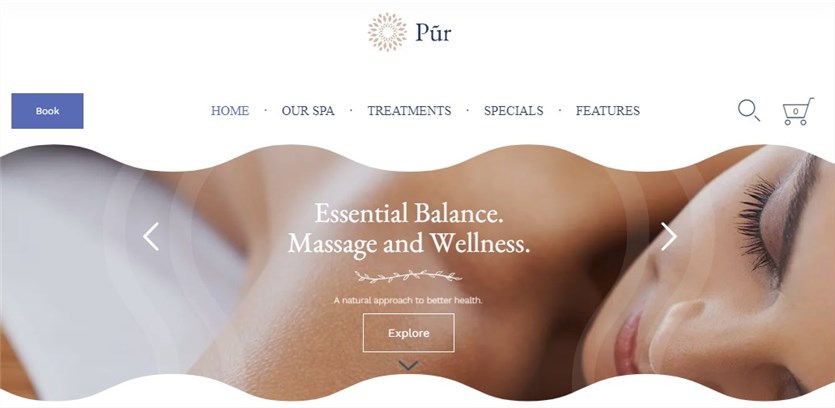 Pur massage salon templates