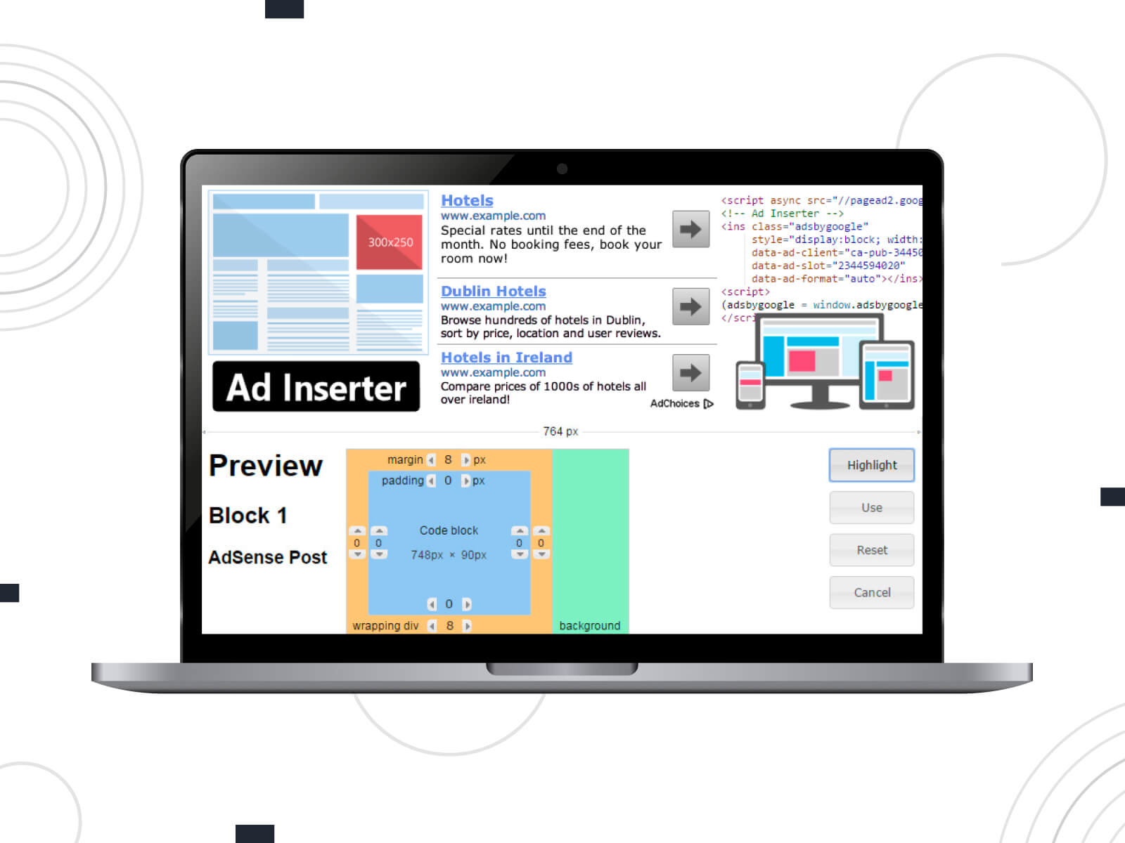 Ad Inserter - one of the best WordPress banner plugins.