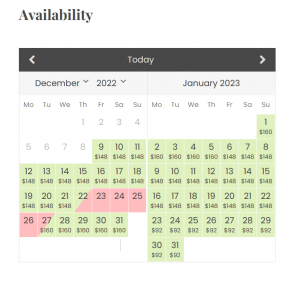 How to Display Prices in Hotel Booking Availability Calendar - MotoPress