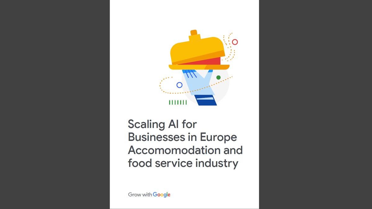 The Grow with Google report cover of the AI tools for hotels.