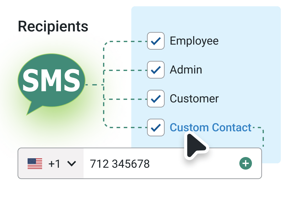 Send SMS to Employees & Customers