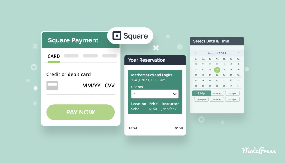 Sqaure Payments Addon for Appointment Booking.