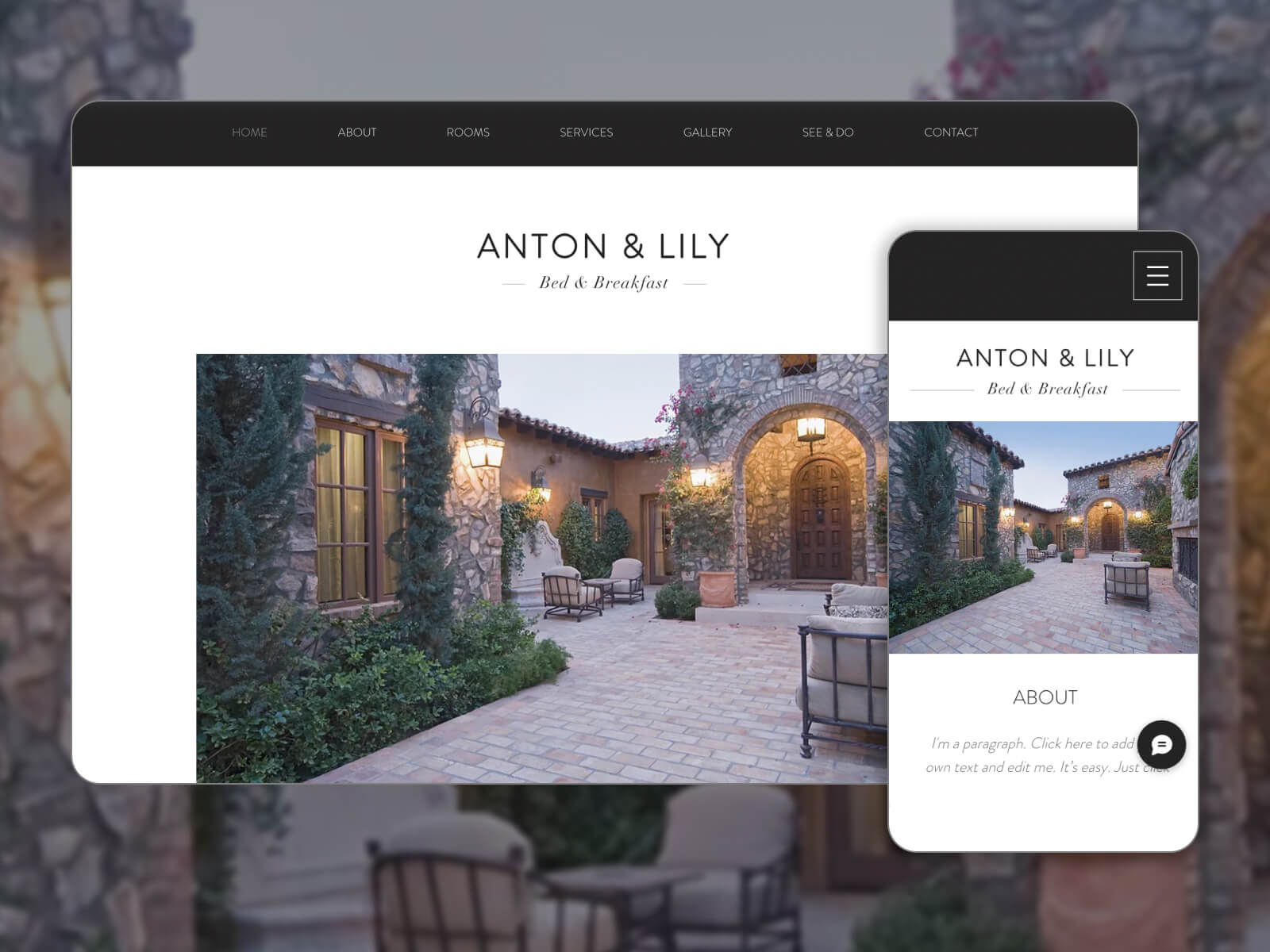 Picture of ANTON _ LILY - best intuitive navigation hotel reservation website template for easy exploration in darkgray, white, gray, dimgray, and darkslategray color palette.