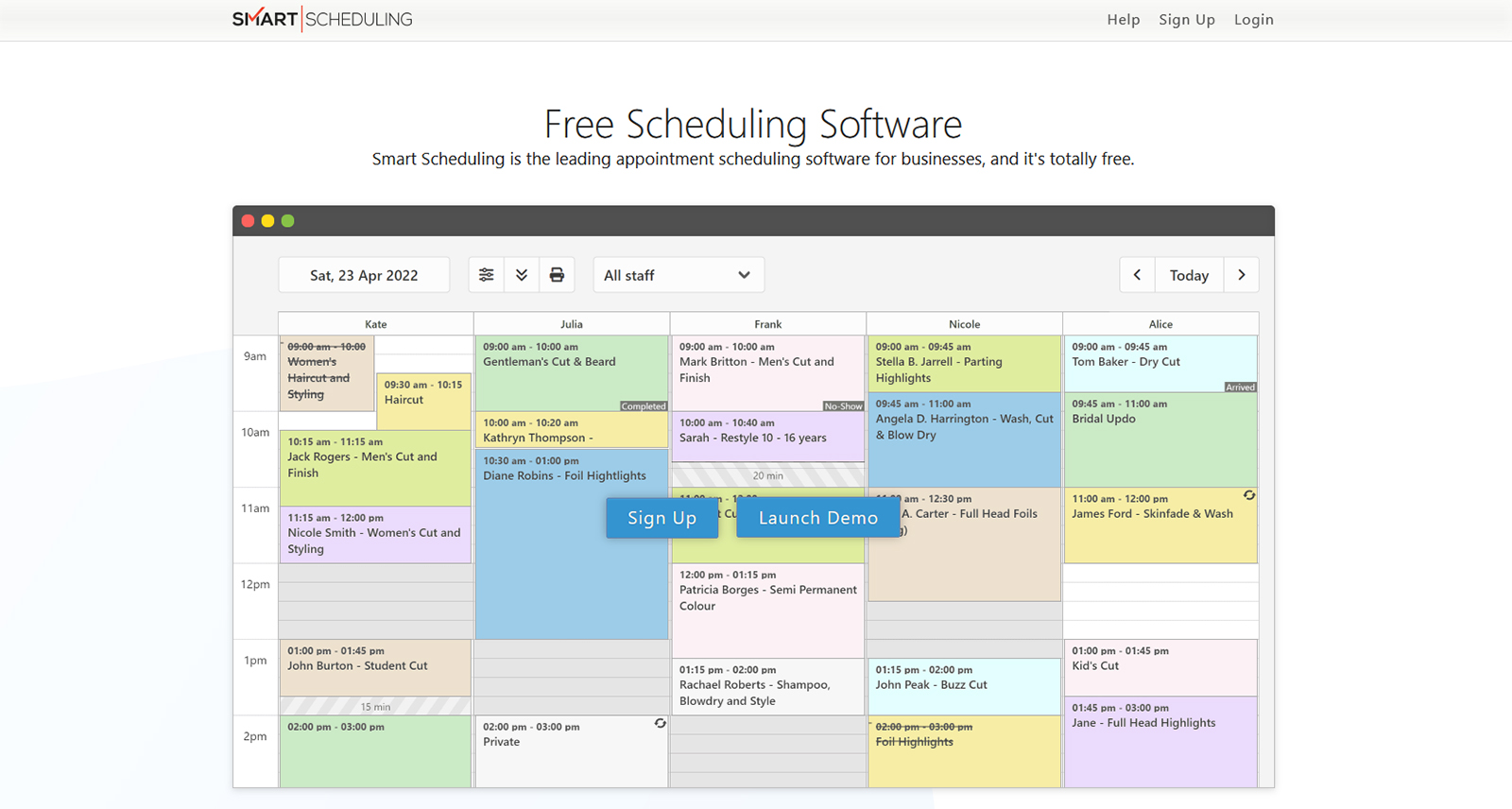 Photo of Smart Scheduling - professional & free appointment booking solution for wellness centers with daily data backups in darkslategray, white, and black color palette.