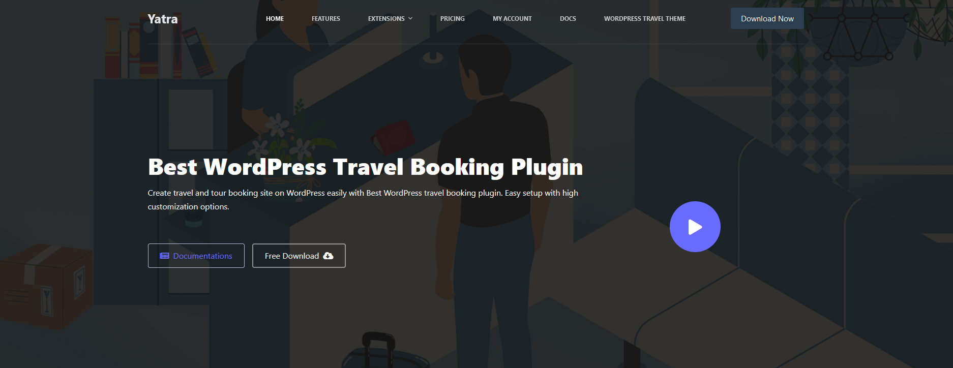Illustration of Yatra - a modern booking activities tool with dynamic frontend tabs and pricing tables.