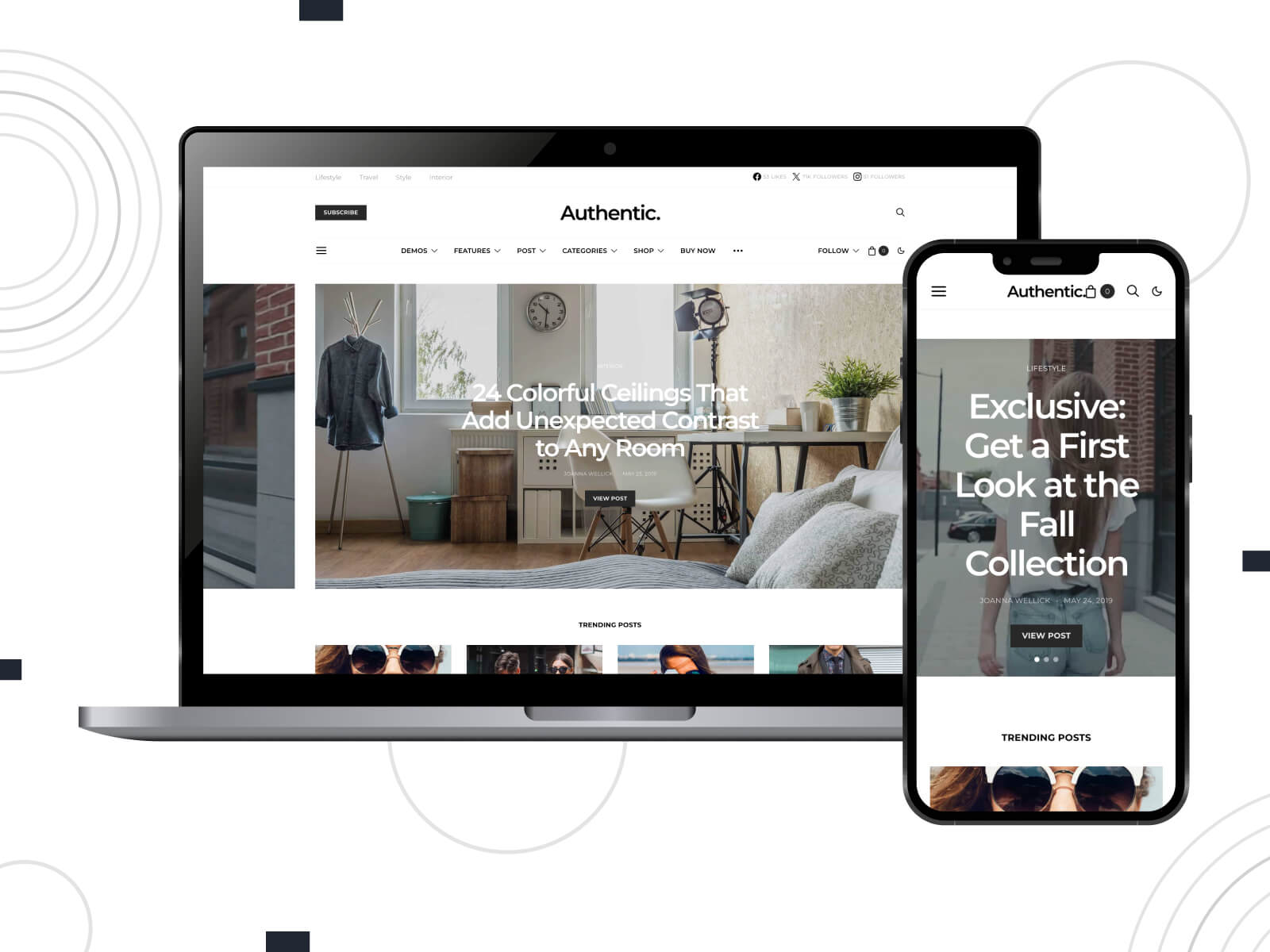 Snapshot of Authentic - bright, inviting, innovative theme for bloggers wanting Medium's aesthetics in dim gray, dark olive green, and dark slate gray color array.