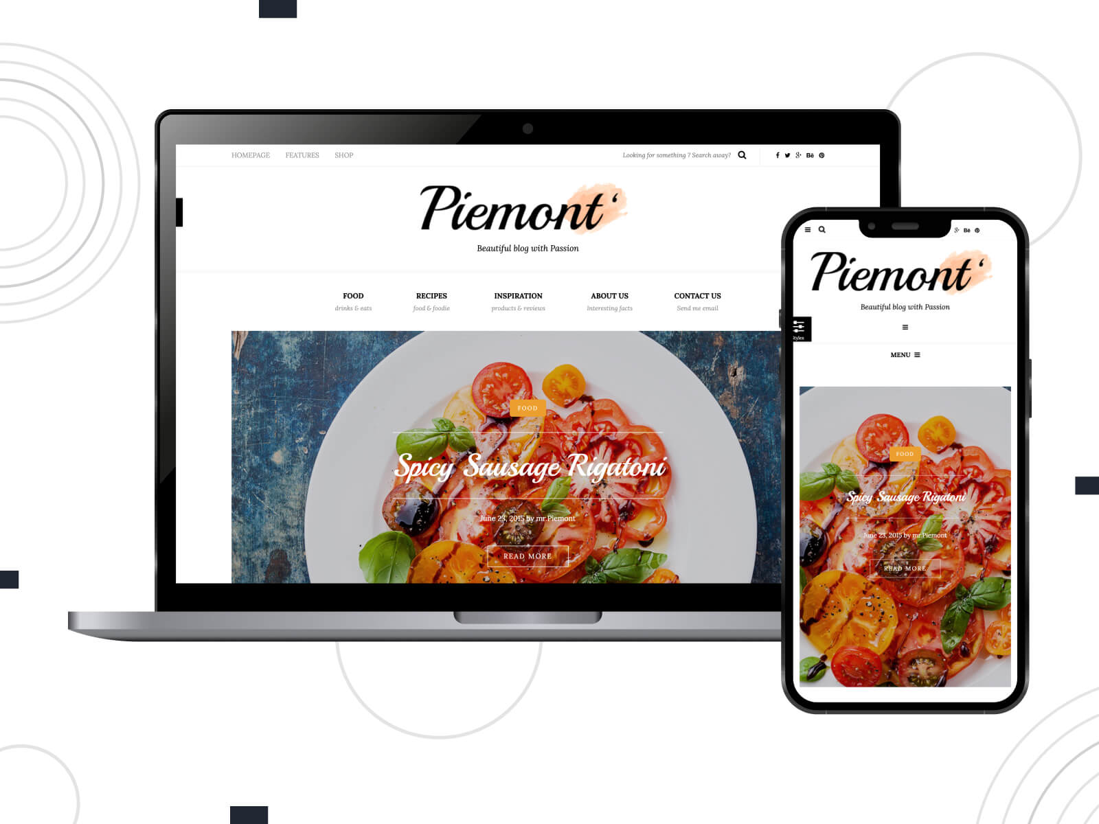 Photo of Piemont - luminous, cool, site-speed optimized WordPress theme for professionals in indian red, sienna, and brown hues.
