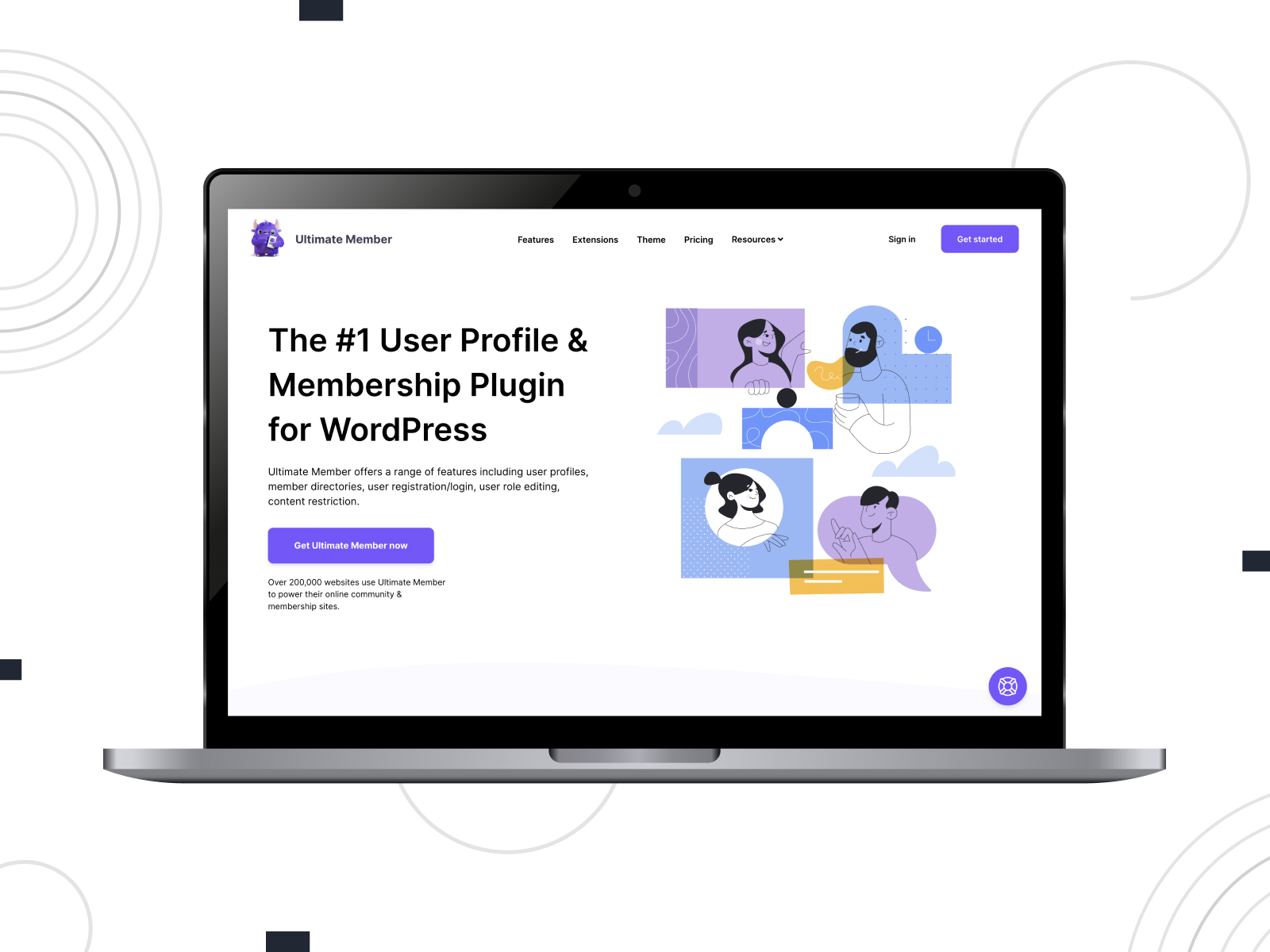 Snapshot of Ultimate Member, a mobile-friendly WordPress user profile plugin with conditional fields for wider form customization.