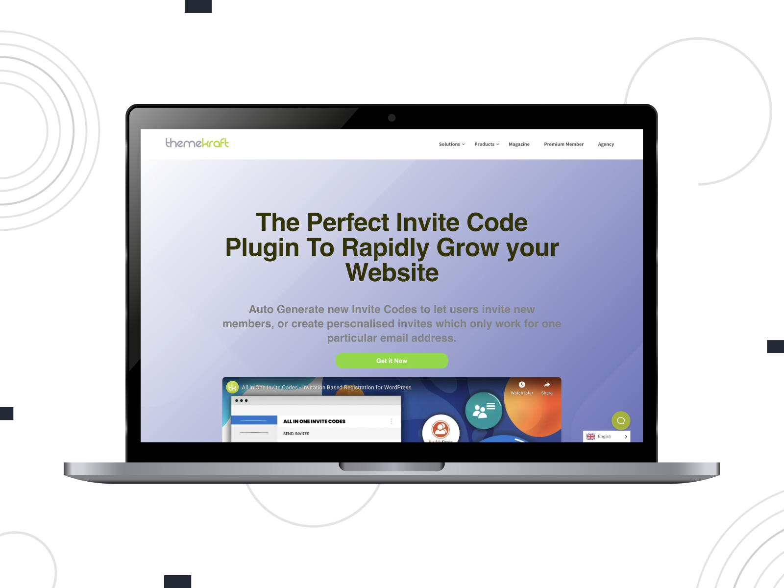 View of All in One Invite Codes, a feature-rich invite code WordPress plugin with a variety of premium add-ons.