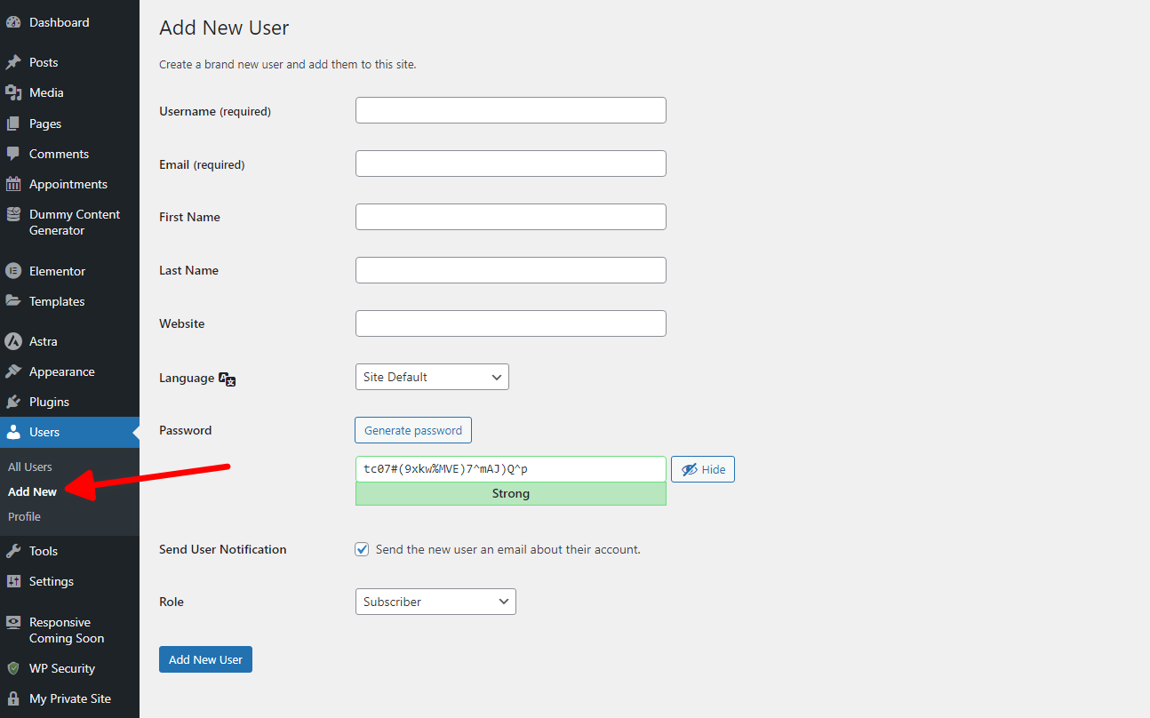 How to add users to your private website