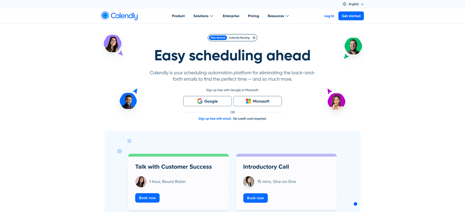 Photograph of Calendly, a Stripe appointment booking system with automated scheduling functionality.