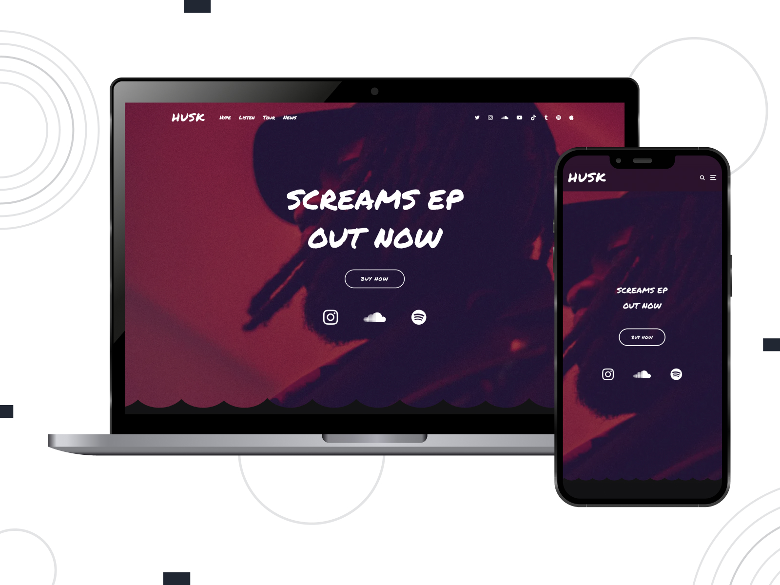 Graphic of Zeen, one of the best music WordPress themes for musicians with an intuitive page builder.