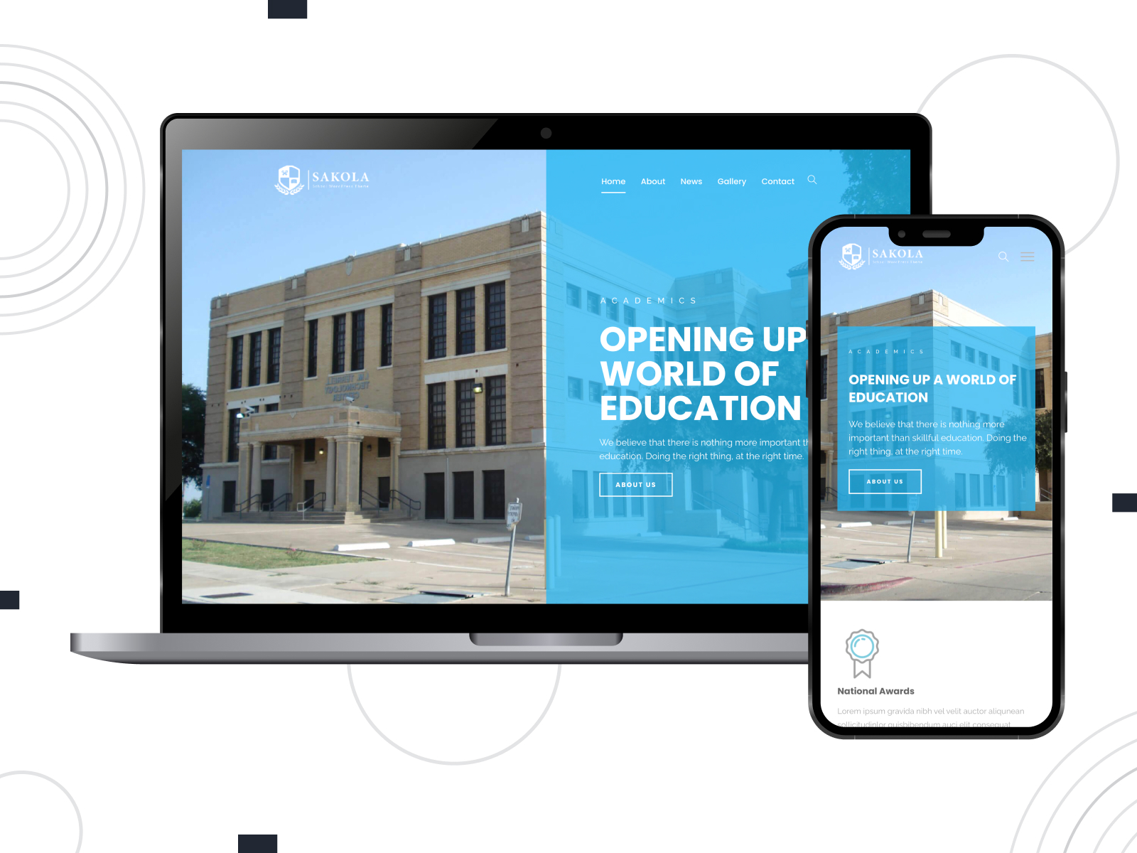 Picture of Sakola, a top-rated education WordPress theme optimized for high speed & performance.