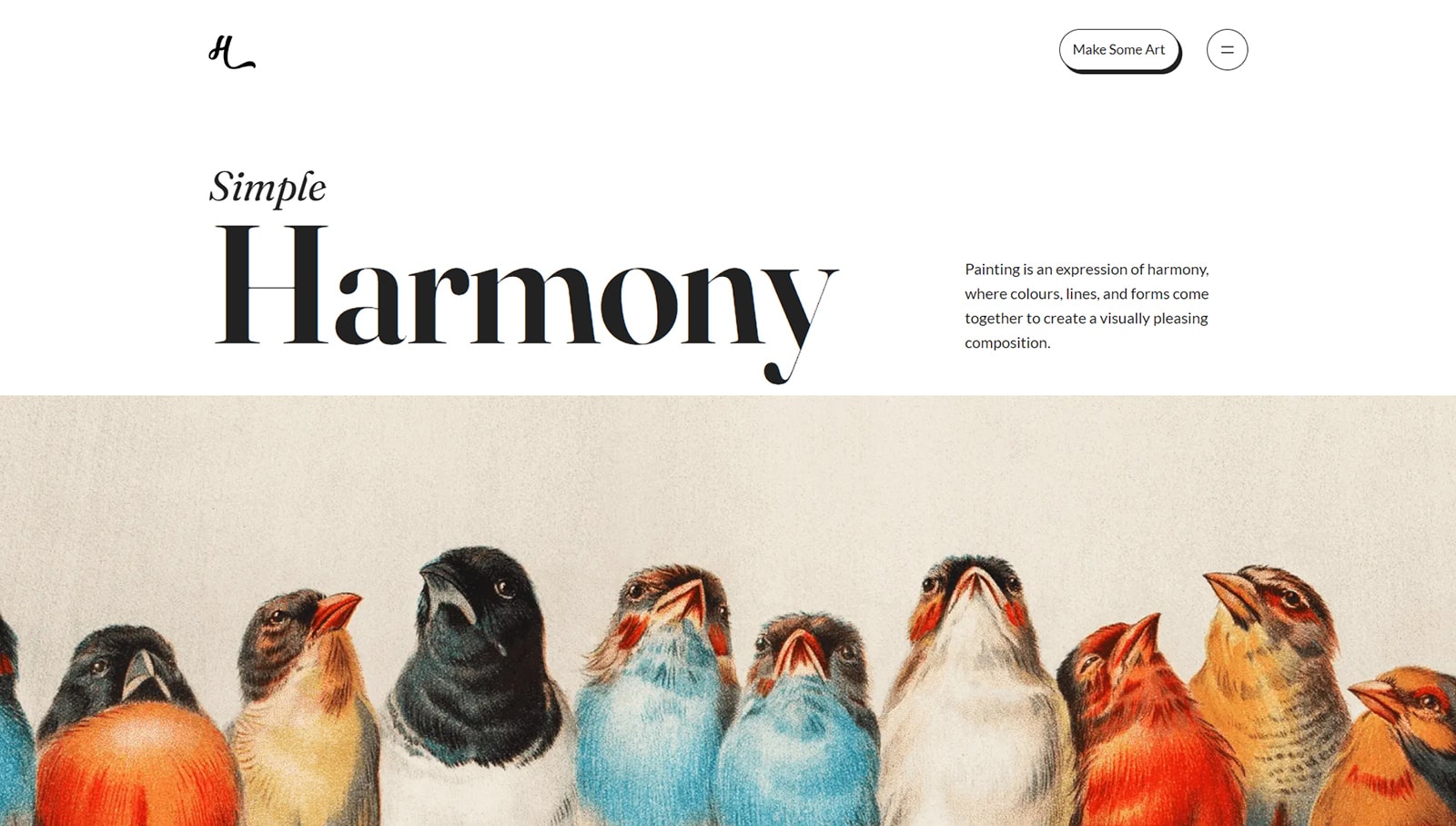 Representation of Simple Harmony, an SEO-friendly and easy-to-edit FSE WordPress theme.