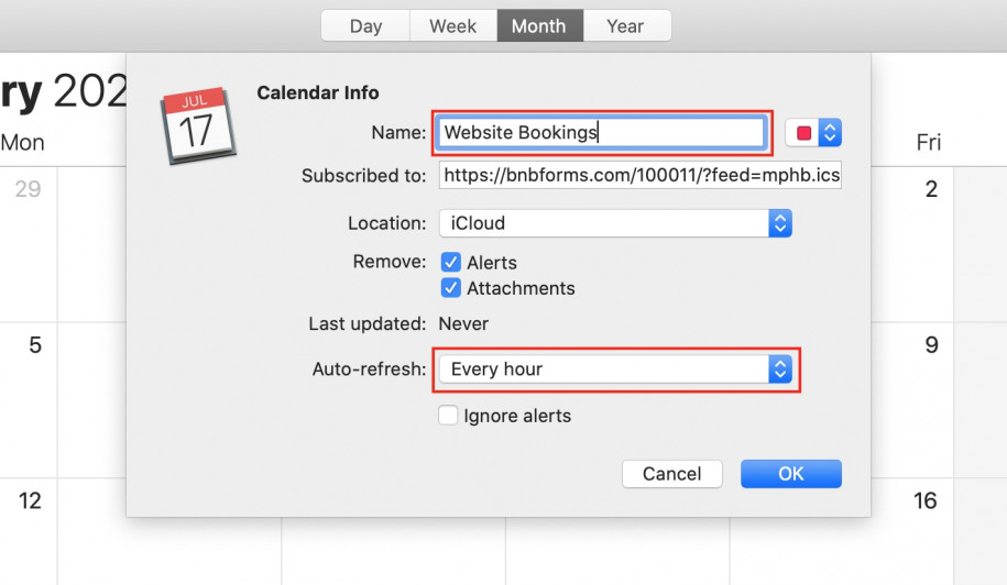 Synchronize bookings with Google and Apple calendars - Synchronization ...