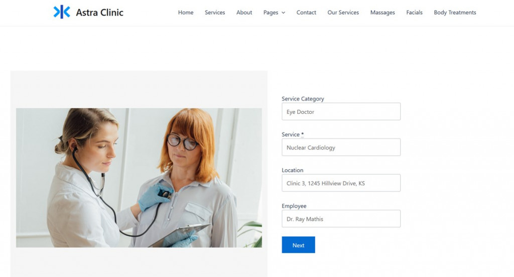 How To Use Astra Theme For Appointment Scheduling Motopress