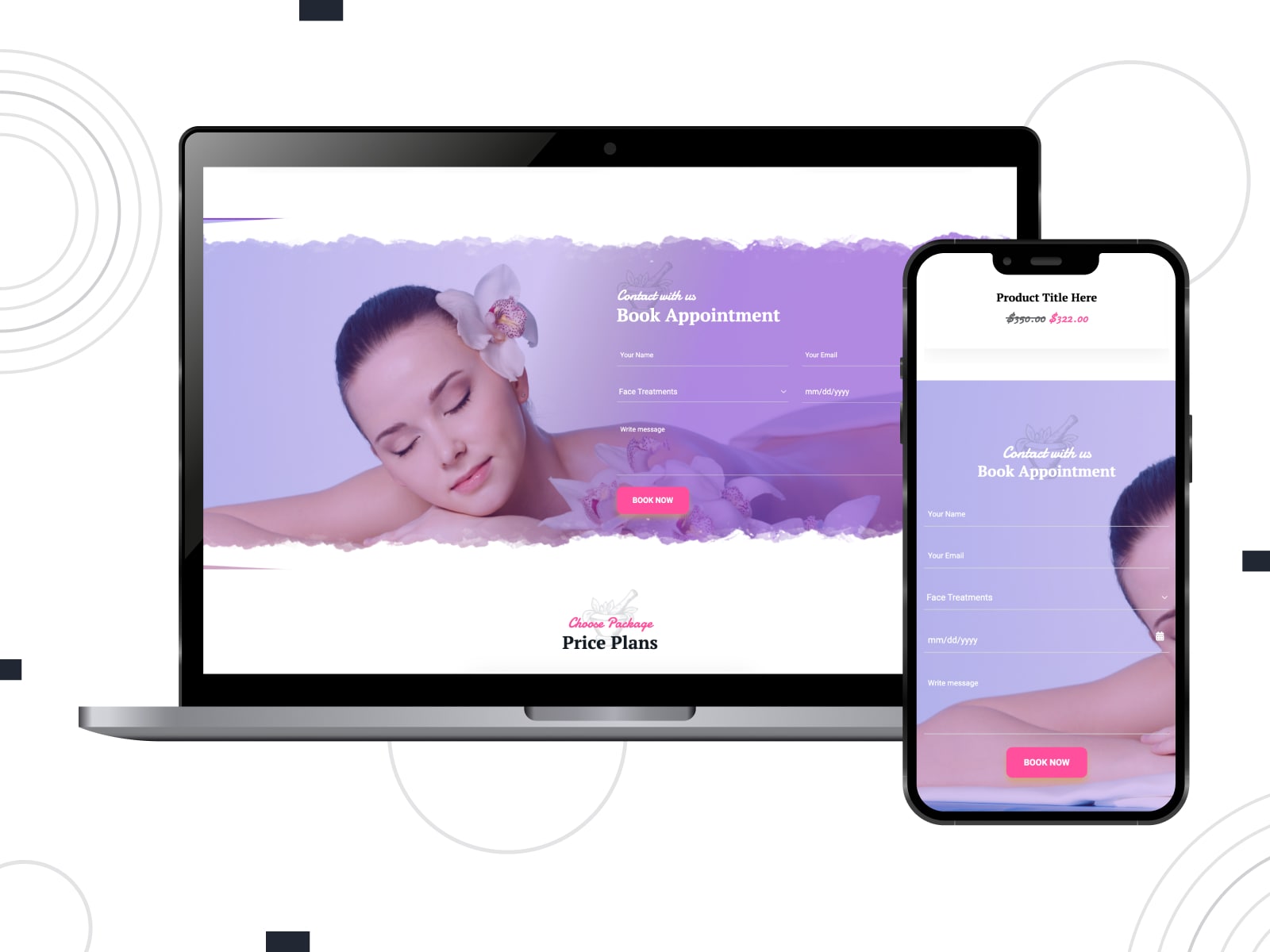 Picture of Spa Salon Center, a free and responsive WordPress theme suitable for appointment booking functionality with 4 sidebar layouts.