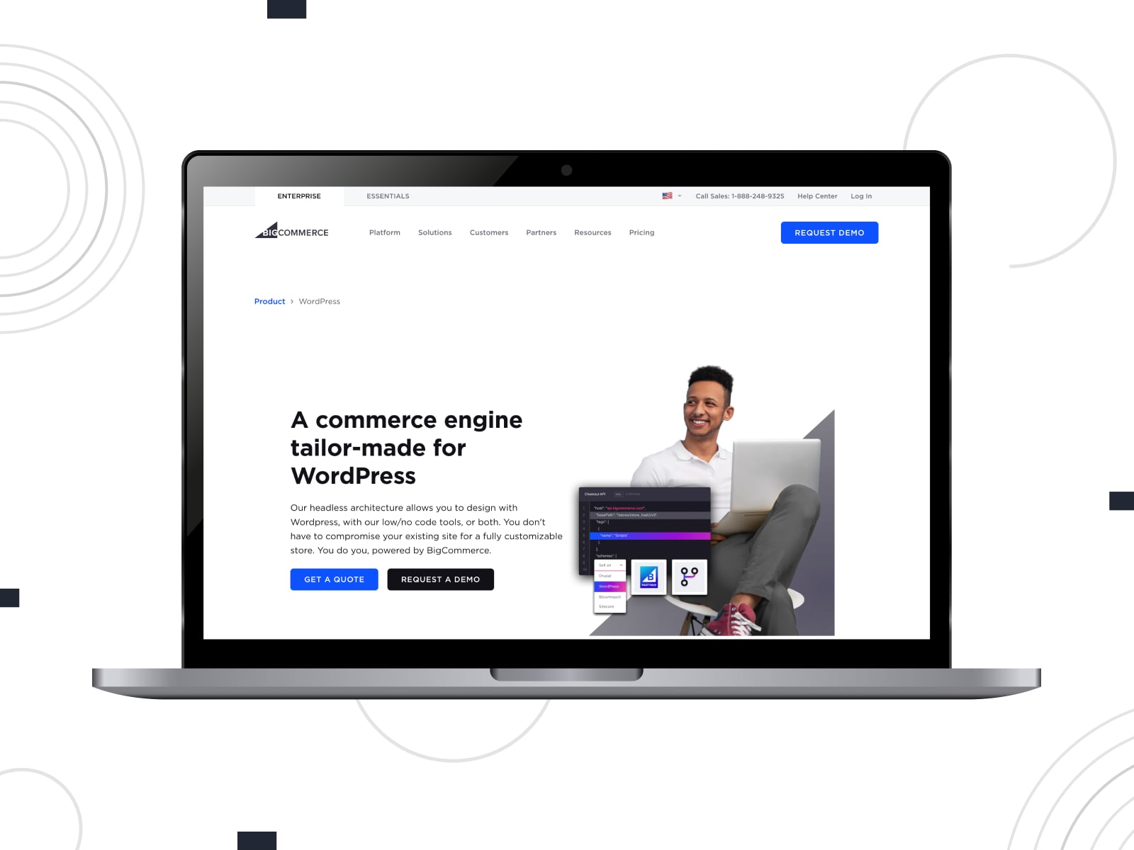 View of BigCommerce, a plugin for WordPress eCommerce themes with customizable checkout.