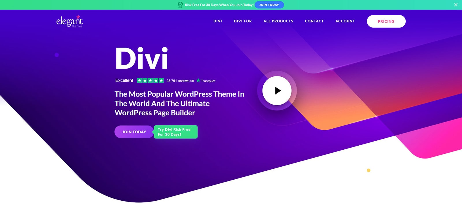 Illustration of Divi Builder, a widely known website creation & customization tool.