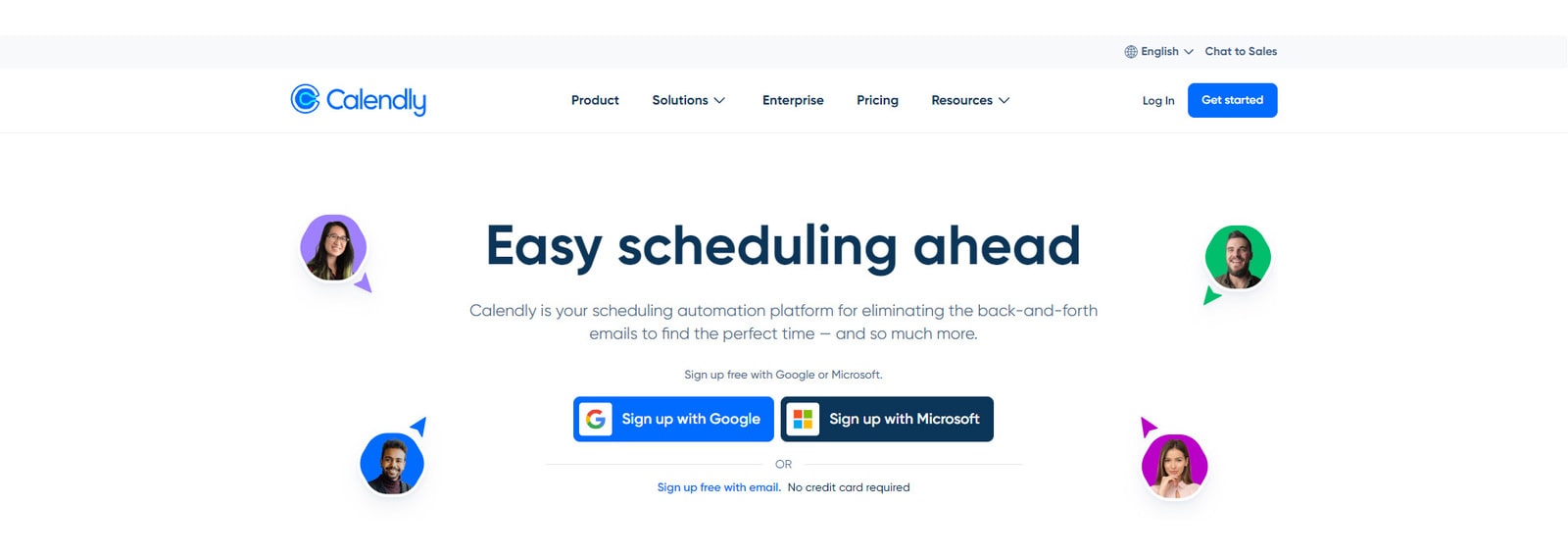 Photo of Calendly, a modern business scheduling app with diverse bookable events.