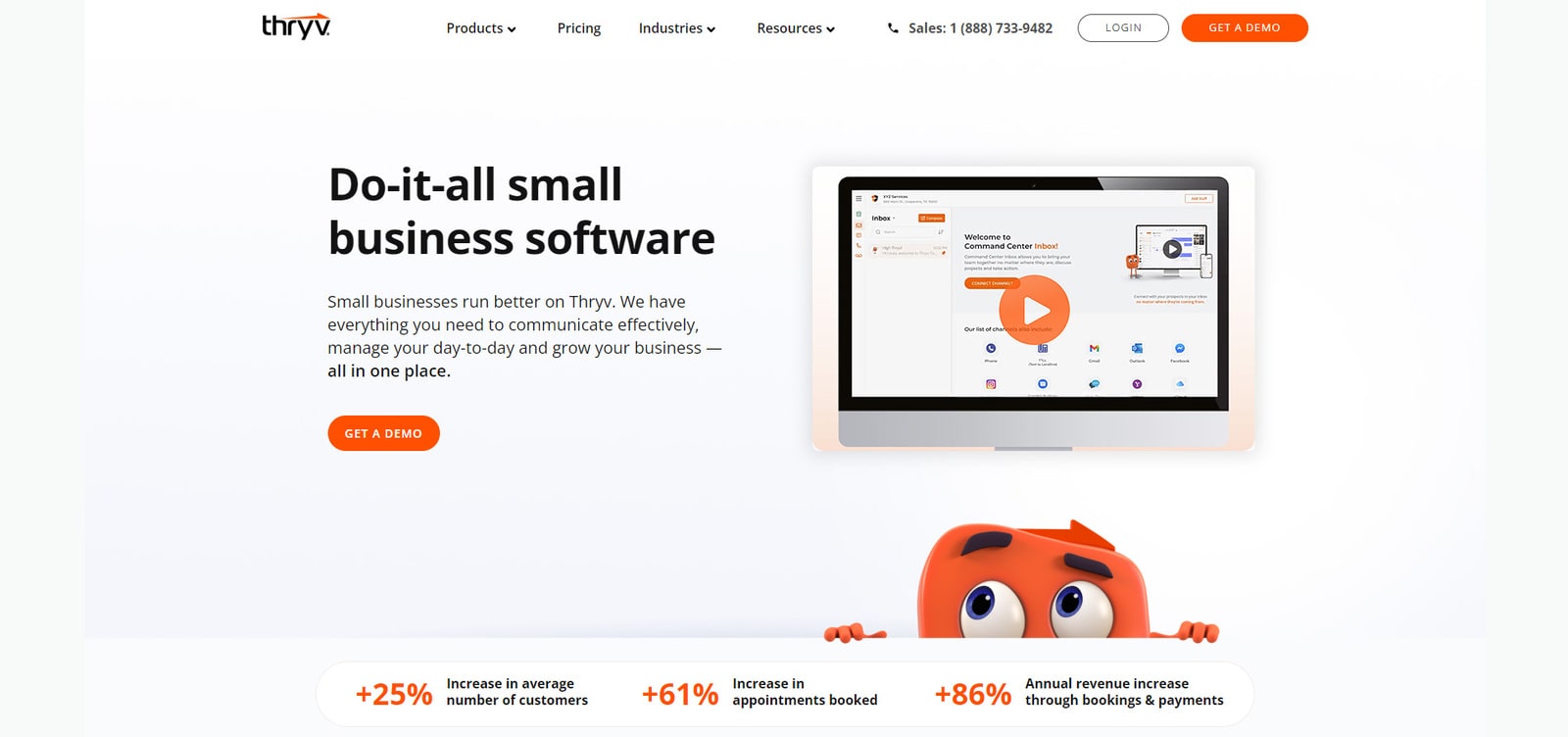 Representation of Thryv, accessible scheduling software for service business with easy-to-manage calendars and appointments.