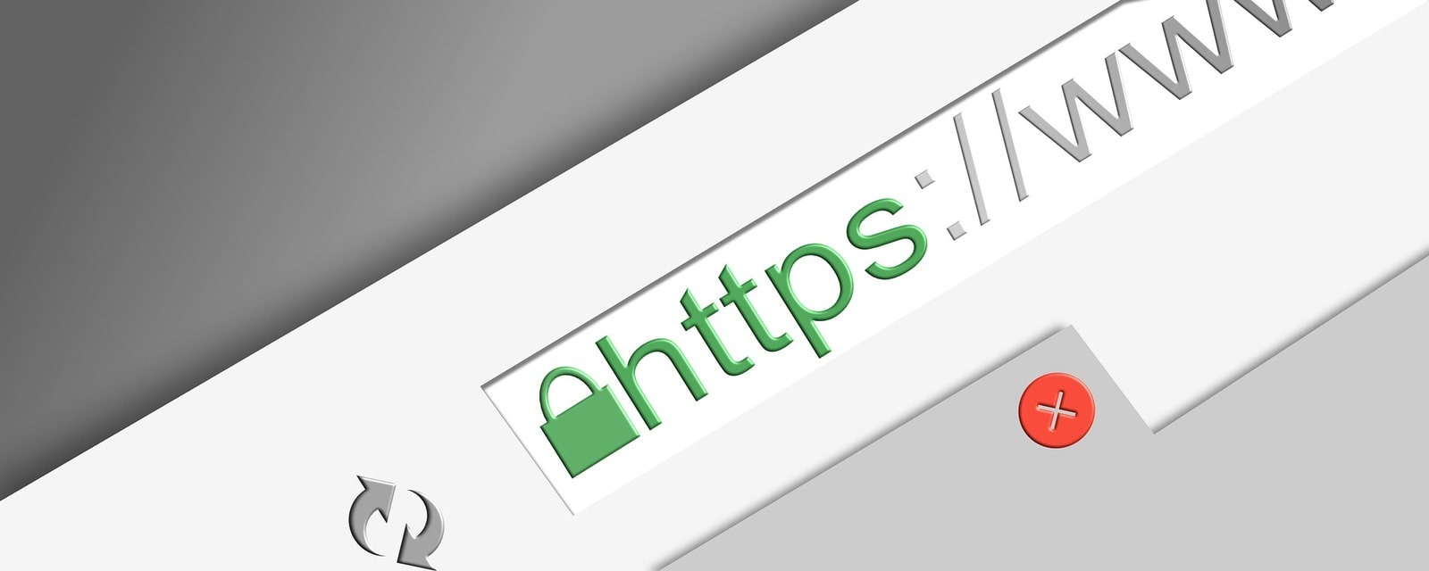 Graphic of HTTPS protocol, one of the main security measures for online shops.