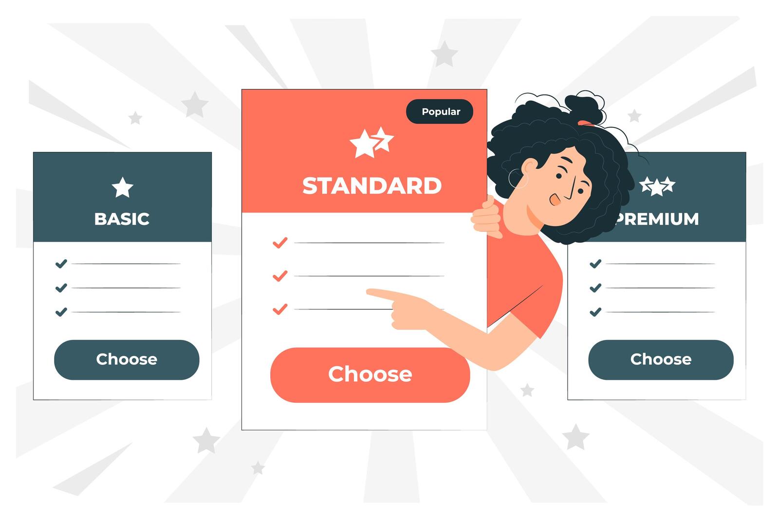 Portrait of popular pricing options chosen by users who ask what is a channel manager.