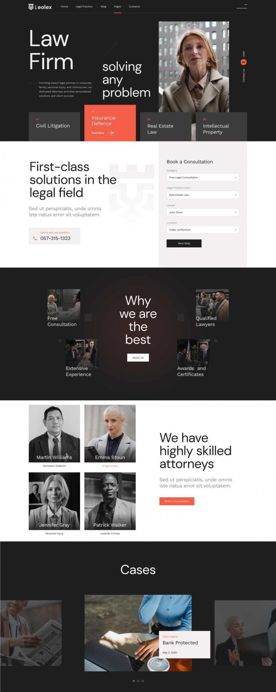 Leolex - Law Firm WordPress Theme