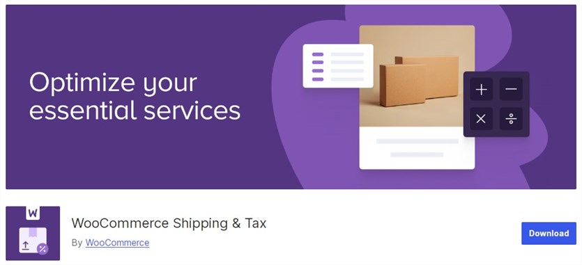 Screenshot of the WooCommerce Shipping plugin official page.