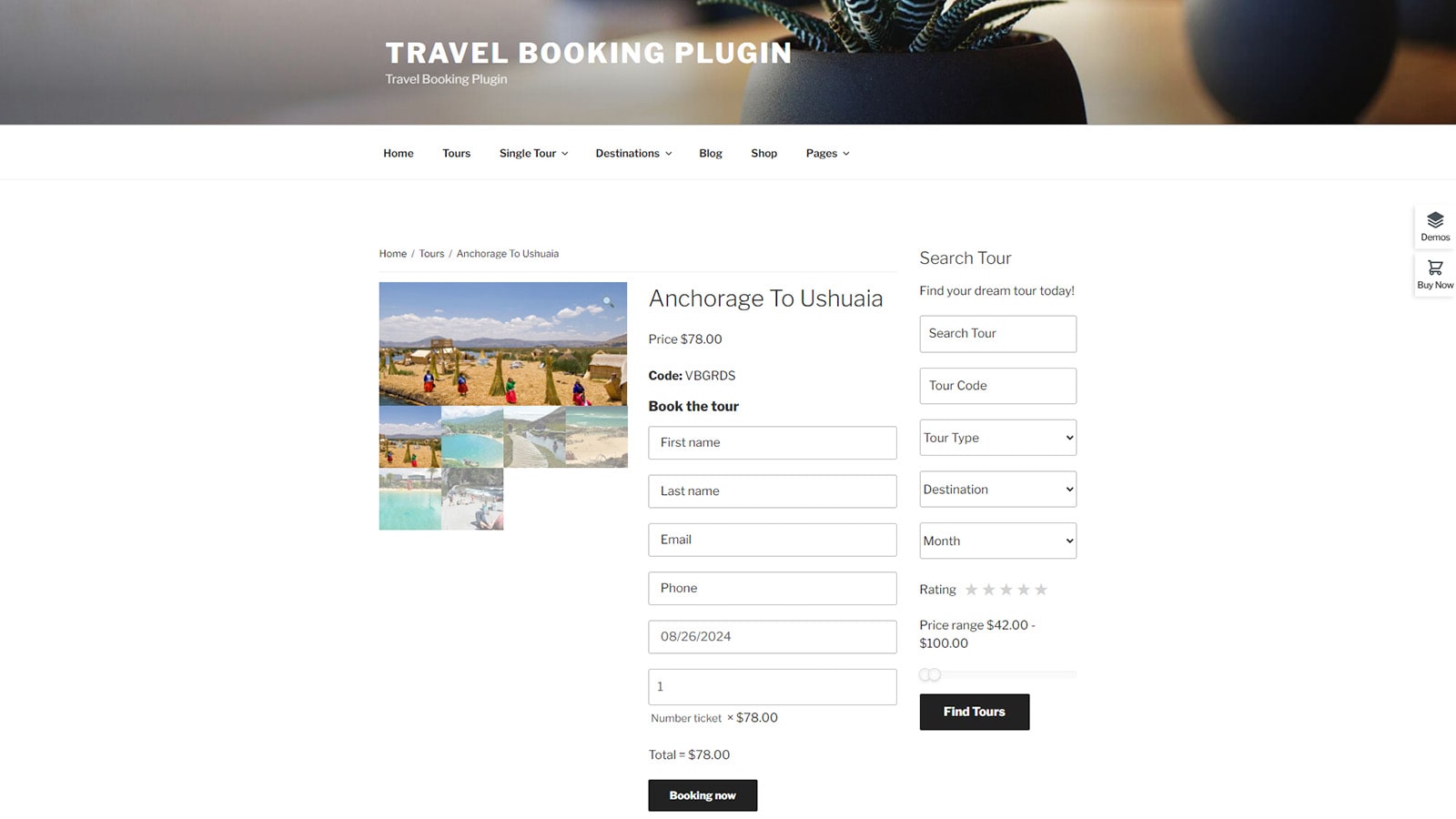 Figure of Travel Booking, a WooCommerce tour booking plugin for WordPress with support of online payment gateways.