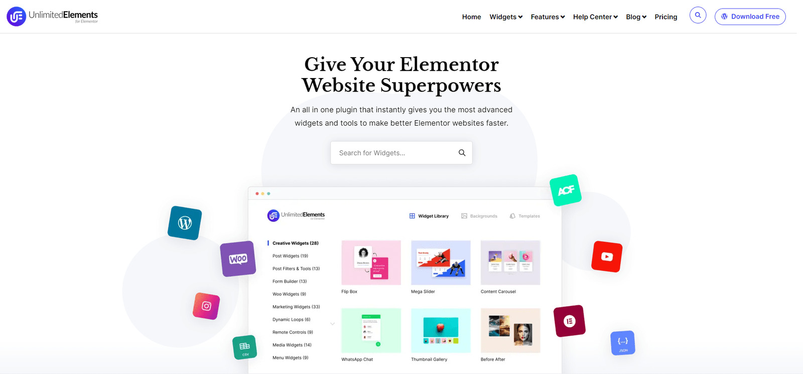 Portrait of Unlimited Elements for Elementor, a multipurpose and user-friendly plugin with easy dynamic loop creation.