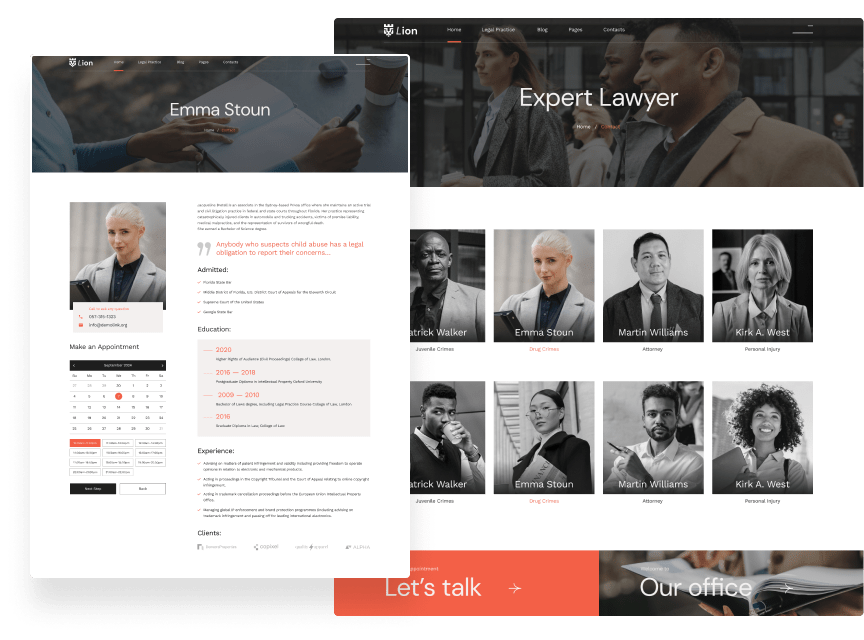 Ideal Lawyer WordPress Theme for Partnership & Solo Attorneys