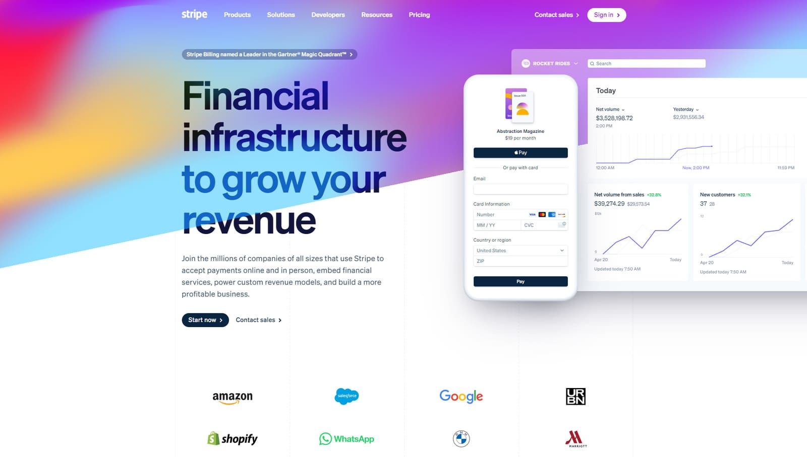 Visual of Stripe, an online payment gateway compatible with Simply Schedule Appointments & Appointment Booking plugins.