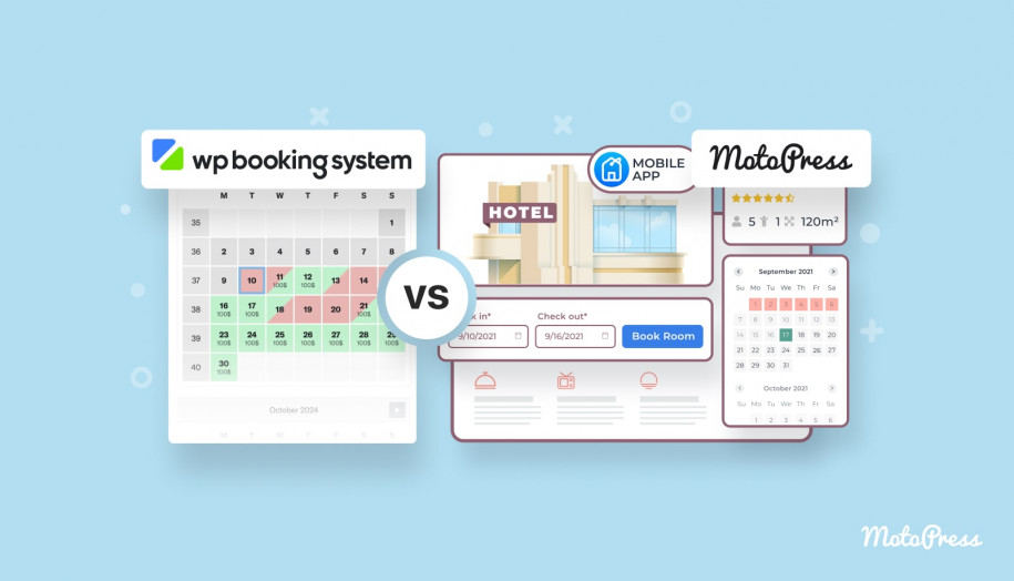 WP Booking System Plugin vs MotoPress Hotel Booking.