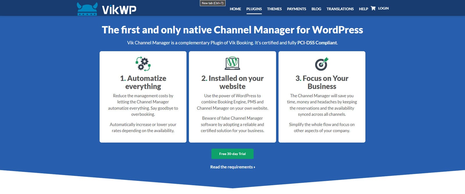 Graphic of Vik Channel Manager, a top-rated solution for hotel owners.