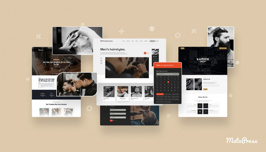 Barbershop site designs.