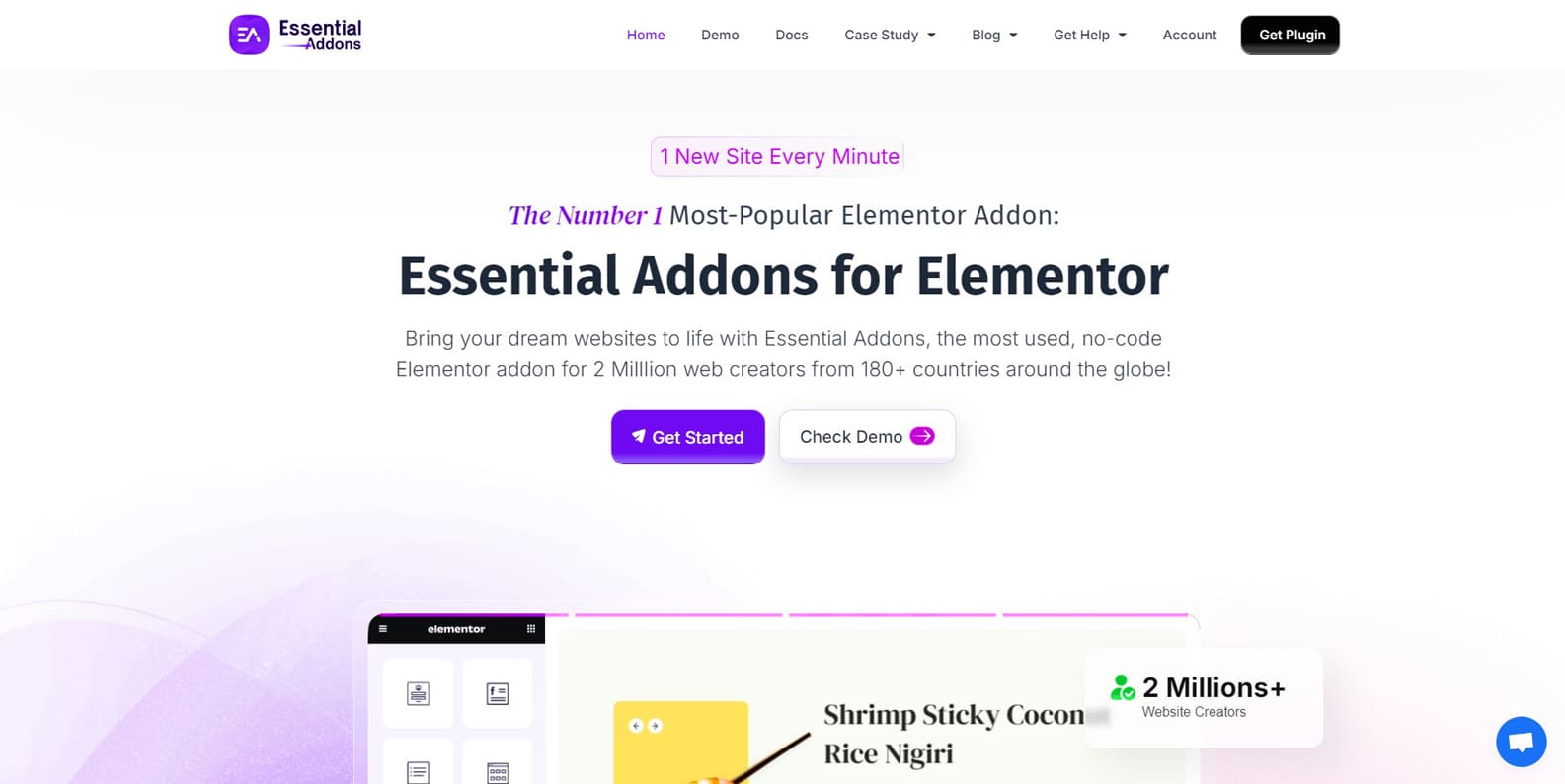 Graphic of Essential Addons for Elementor, a collection of multiple widgets including flip boxes with 6 flip box categories.