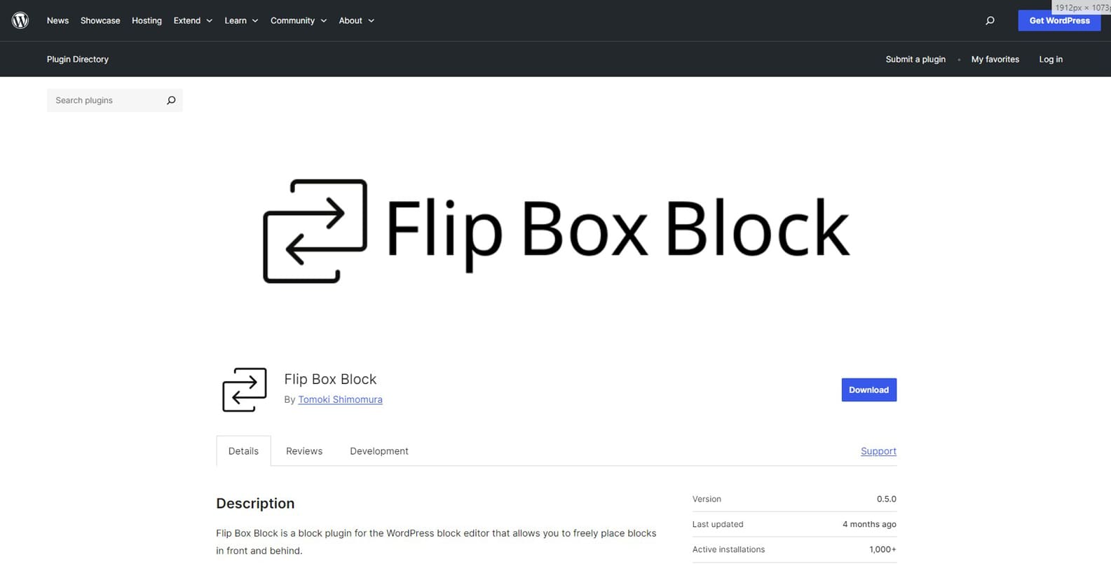 Photograph of Flip Box Block, a simple yet efficient flip box plugin with easy WordPress integration.