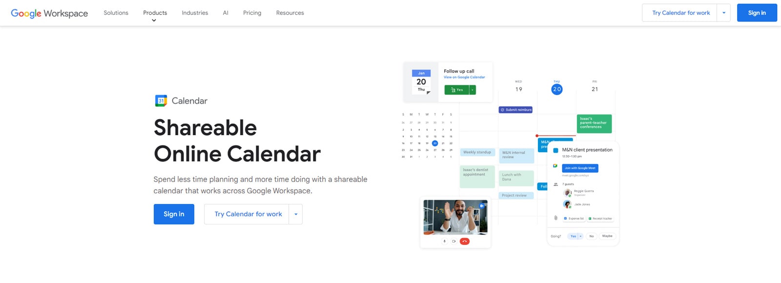 Photograph of Google Calendar, which integration is required for many travel agency websites.