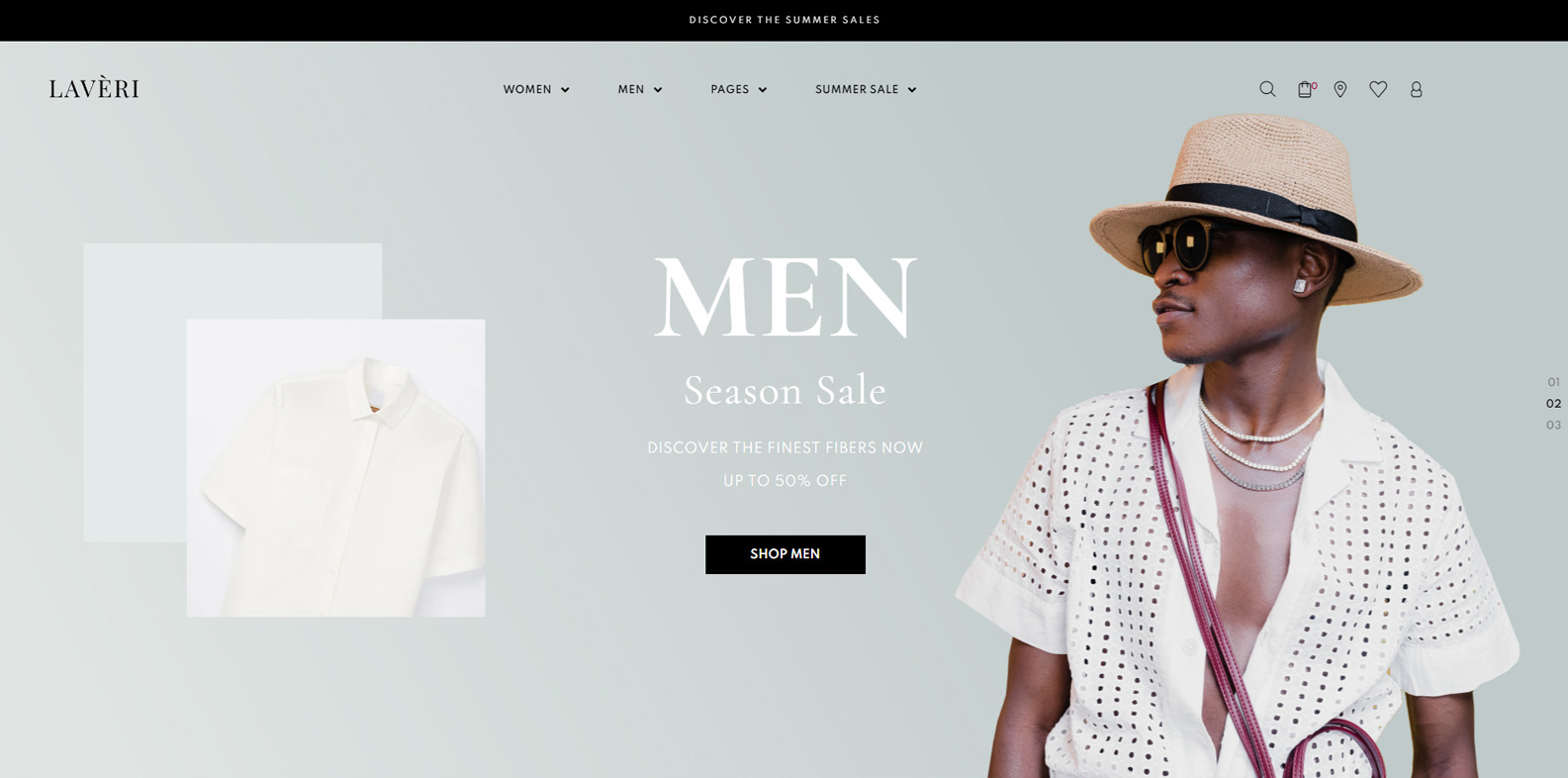 Representation of Laveri, an Elementor clothing store theme with 4 creative blog layouts.