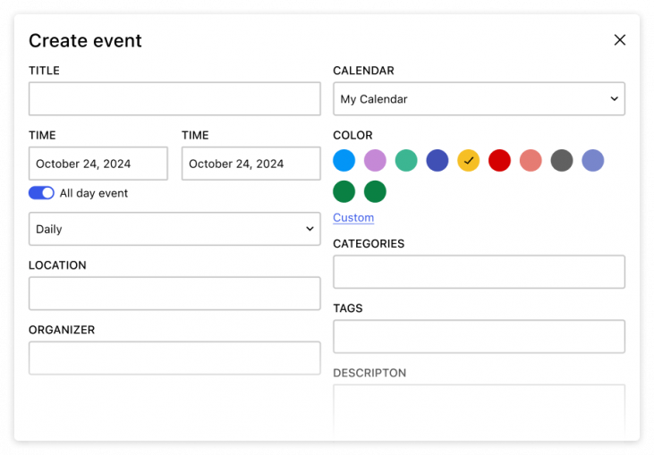 WordPress Events Calendar Visual Builder for Events Schedule MotoPress