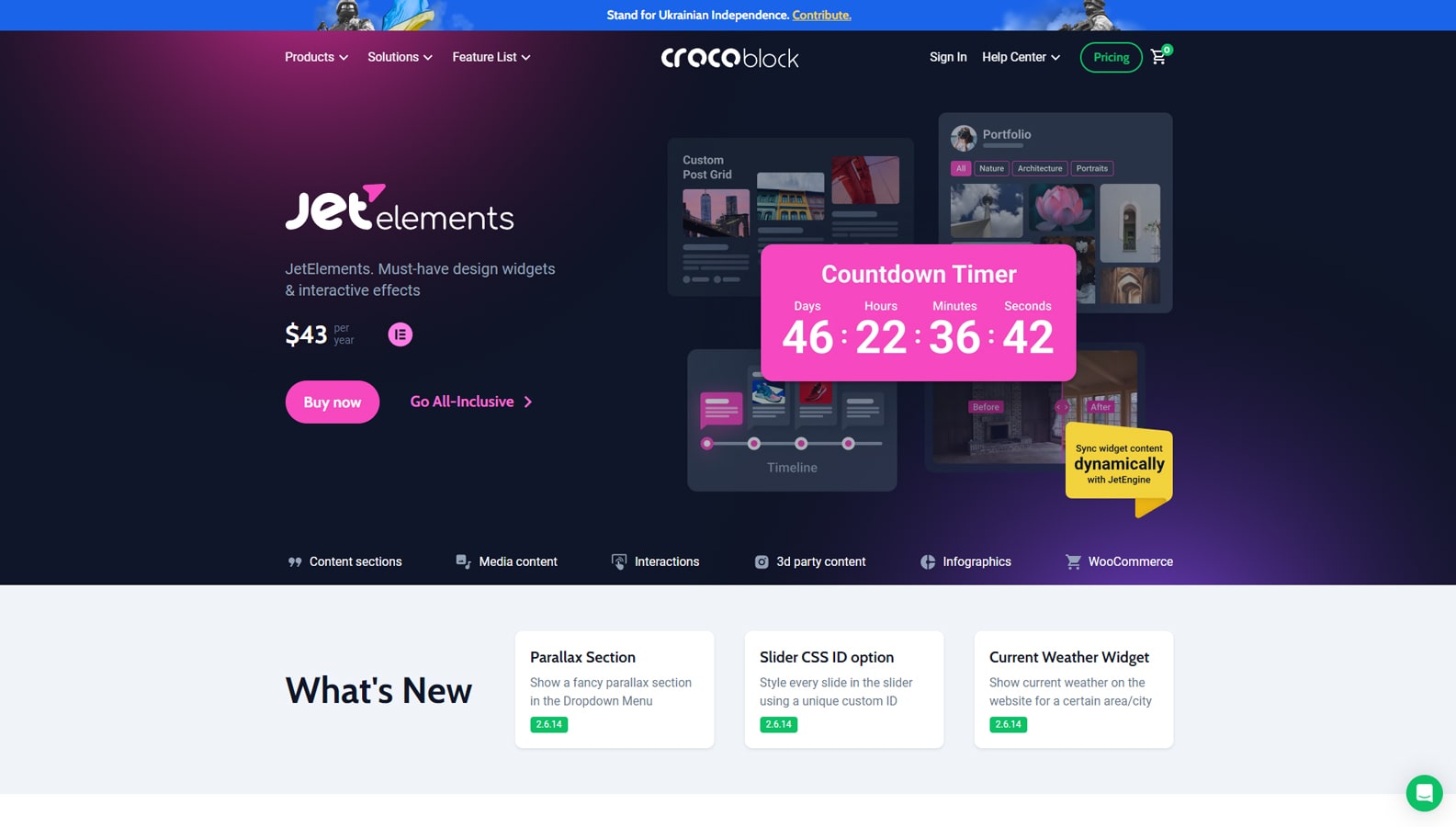 Visual of JetElements, a premium alternative to free Elementor carousel widgets with dynamic content synchronization via JetEngine.