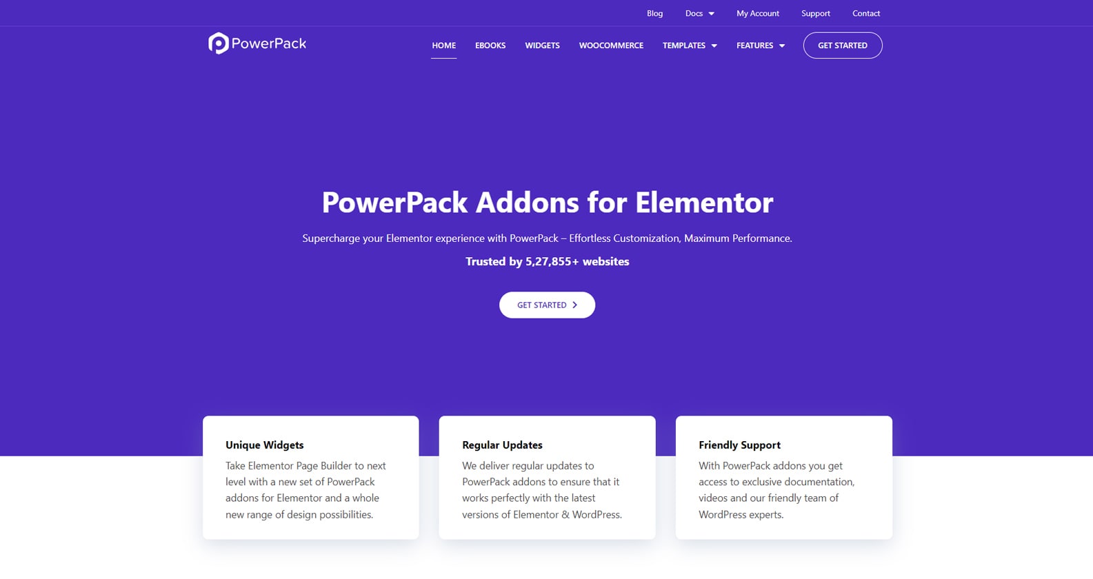 Image of Powerpack Elementor Addons, a set of Elementor carousel and other widgets with 100+ creative widgets.