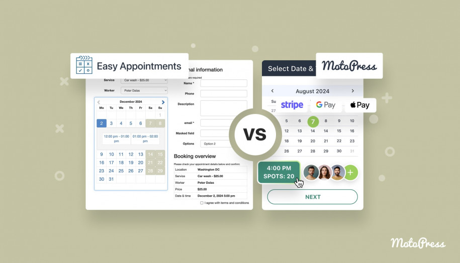 Easy Appointments Plugin vs Appointment Booking Plugin.