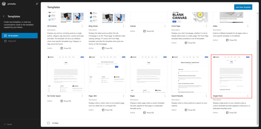 How to find templates