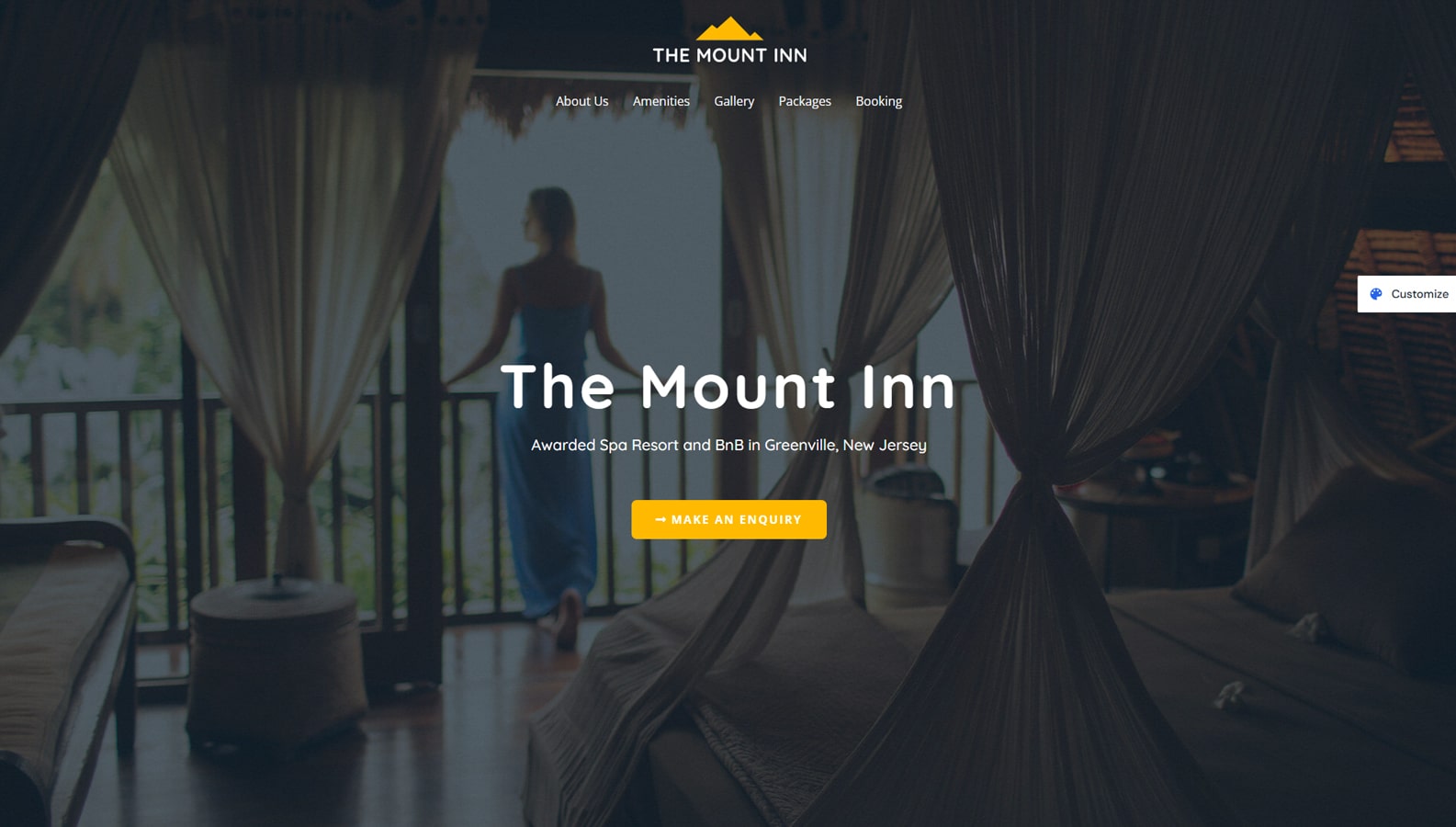 Photograph of Astra, one of the hotel booking WordPress themes with 11 color schemes.