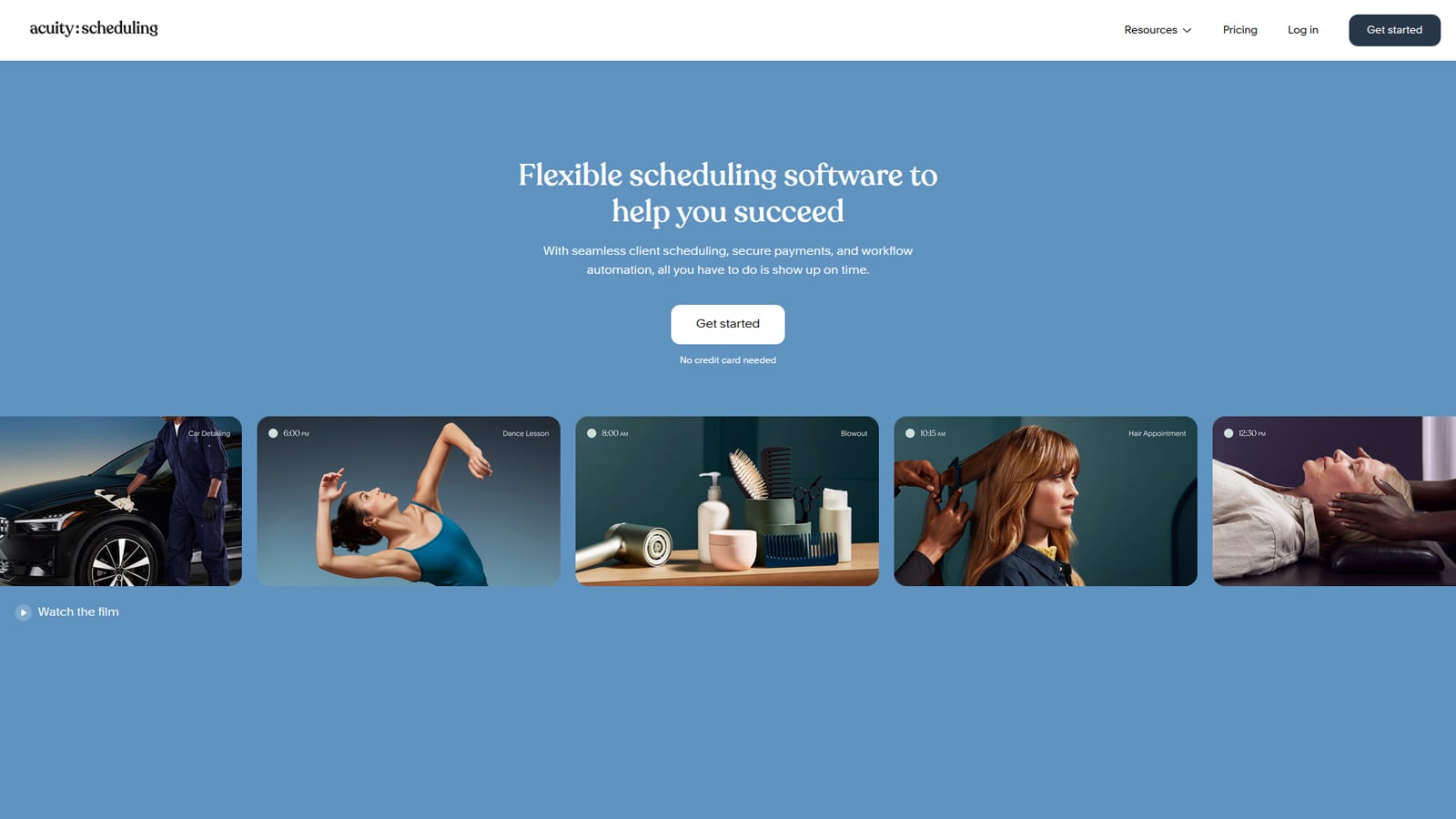 Picture of Acuity Scheduling, one of Calendly alternatives with branded online booking pages.